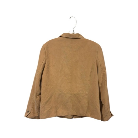 Studio work western butter brown tan soft blazer size 12 - Picture 2 of 10
